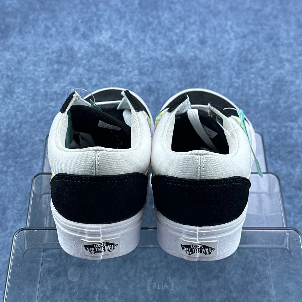 Vans Old Skool ComfyCush Black White‎ Checkered Stripe Mens 6.5 Womens 8.0